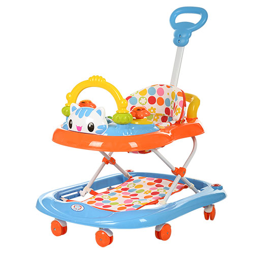 Ходунки детские Bambi  839-1B, с родительской ручкой и ковриком